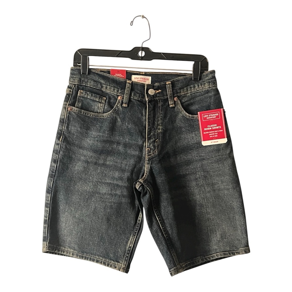 Levi's Men's Strauss‎ Signature Dark Blue Denim Shorts, Waist 28